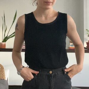 Vintage Saint Laurent Black Sleeveless Top